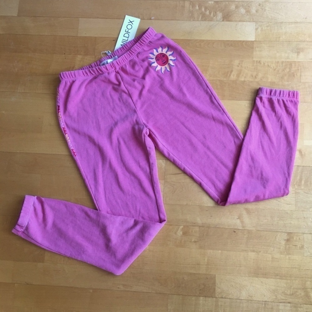 Wildfox “Del Sol Knox Pant” Sunshine Joggers, Bubblegum Pink, Yellow, Size XS - Picture 17 of 17